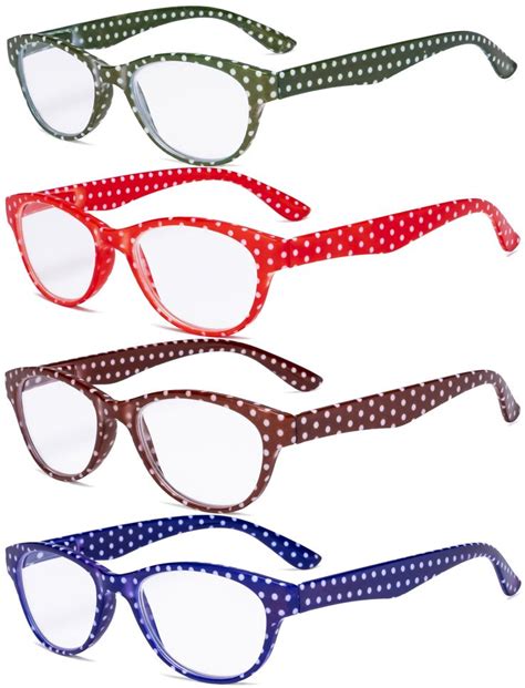 polka dot reading glasses